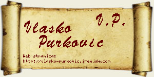 Vlaško Purković vizit kartica